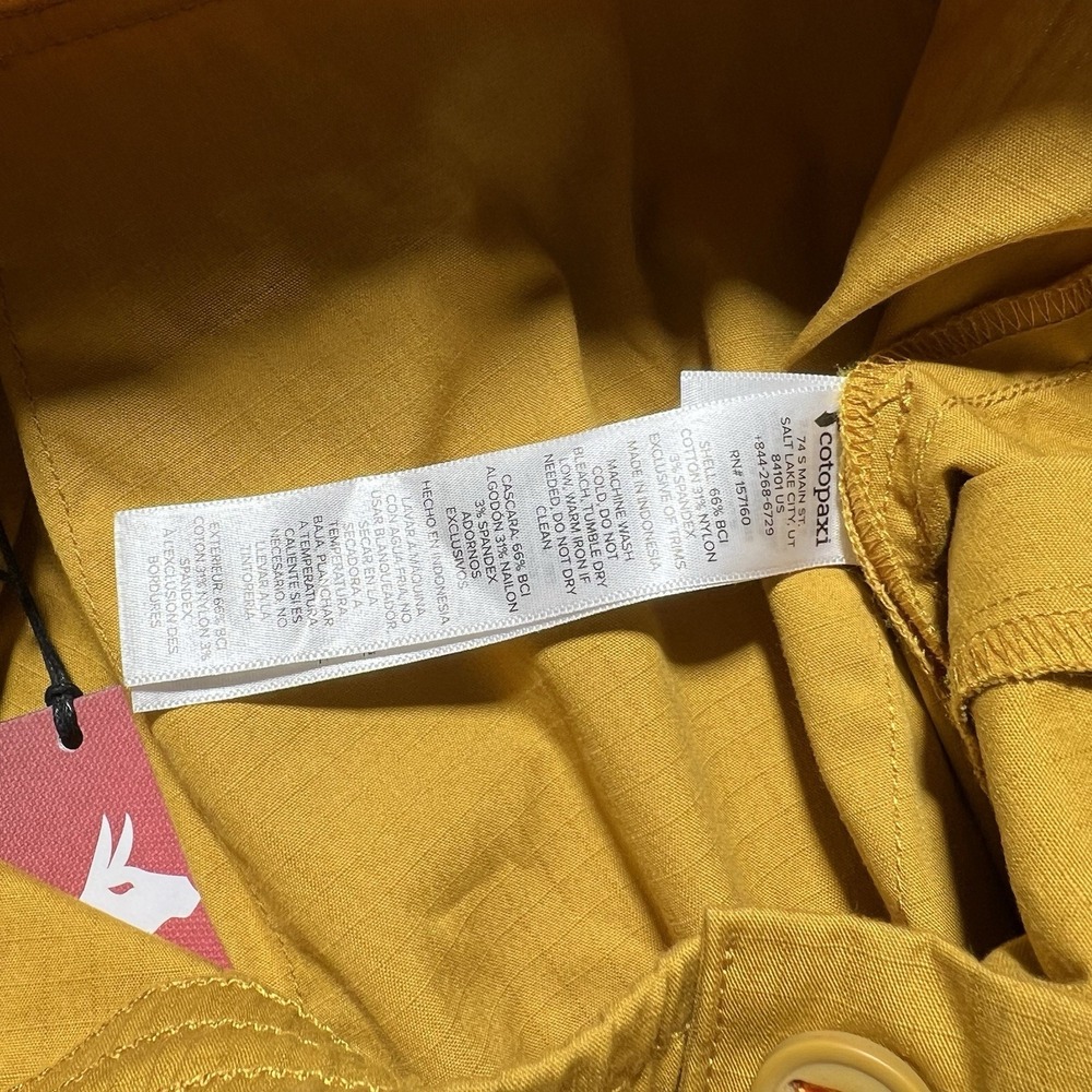 Cotopaxi Pants Mens XXL Yellow Salto Ripstop Stretch Outdoors Hike Drawstring - Picture 7 of 14